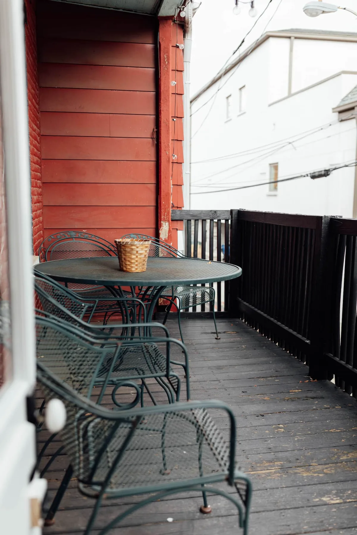 Private patio at the Downtown Condo on Walnut