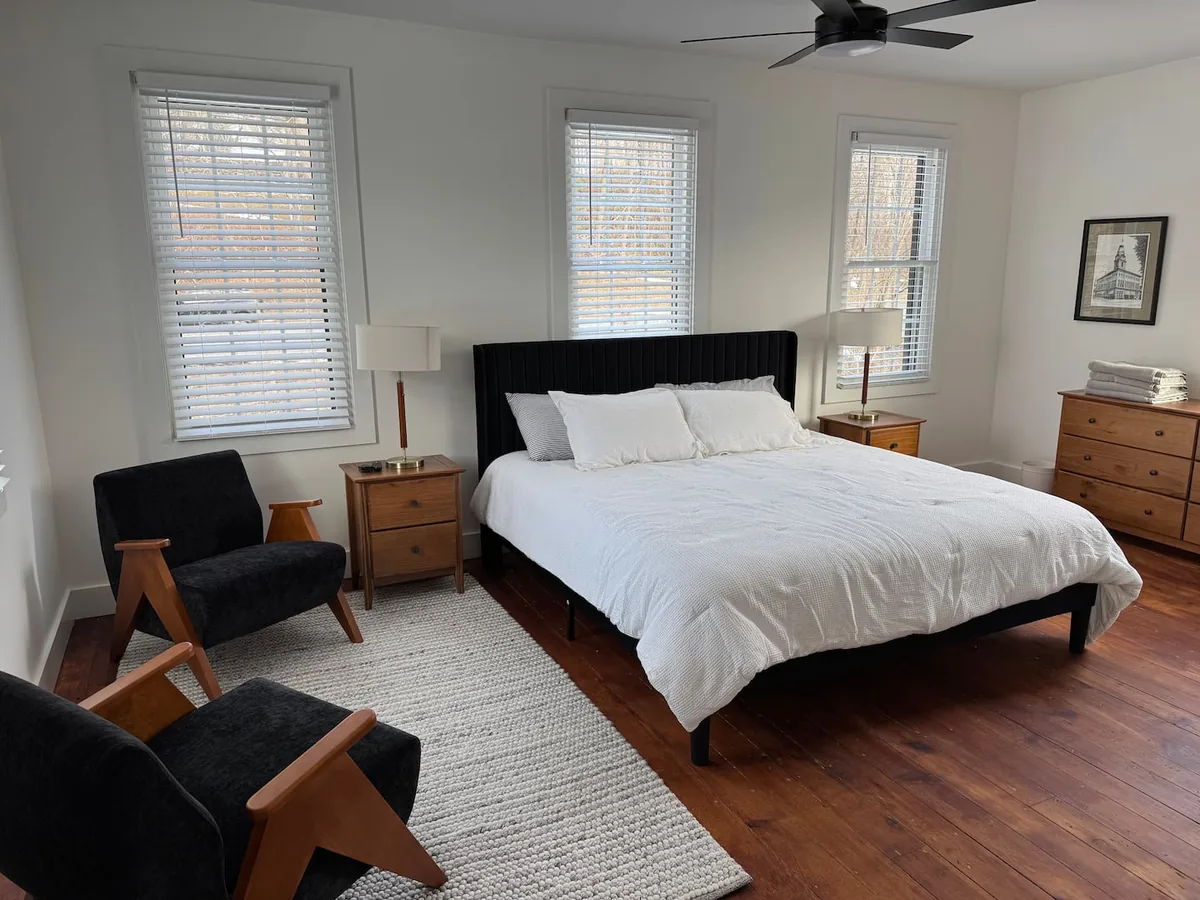 Bedroom at the Marietta Bike House